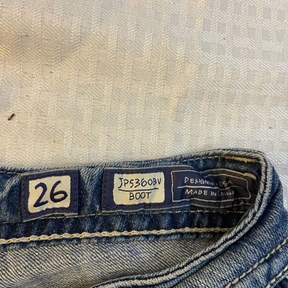 Miss Me size 26 bling rhinestones JP5360bv boot denim jeans - Picture 2 of 6